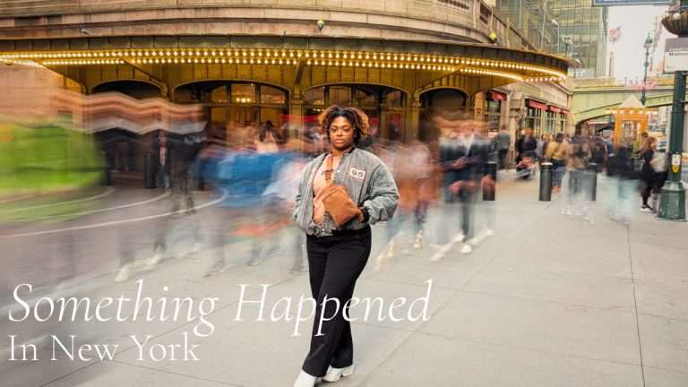 LaNolaMom standing outside Grand Central Station in New York City - Widowhood Diaries Episode 1